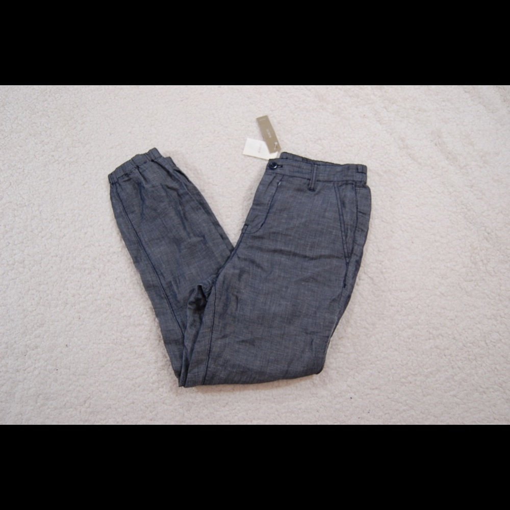 J crew cuffed Chambray lightweight pants Sz 4 NWT - Picture 3 of 6